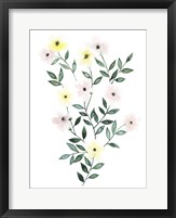 Framed Trellis Flowers I