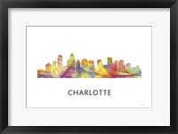 Framed Charlotte Nc Skyline