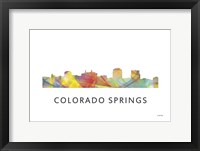 Framed Colorado Springs Colorado Skyline