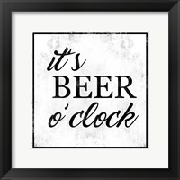 Framed Beer O Clock
