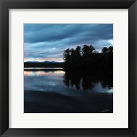 Framed Sunset Lake Pink 2
