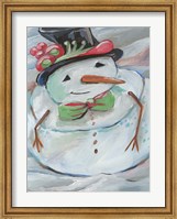 Framed Snowman