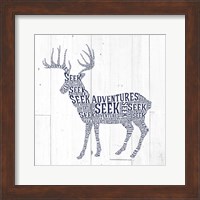Framed Deer Shiplap