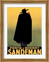 Framed Porto & Sherry Sandeman 1931