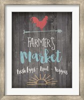 Framed Farmer's Market - Chalkboard