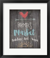 Framed Farmer's Market - Chalkboard