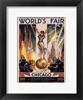 Framed Chicago World's Fair 1933