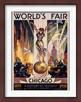 Framed Chicago World's Fair 1933