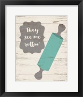 They See Me Rollin' Framed Print