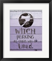 Witch Parking Framed Print