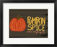 Framed Pumpkin Spice