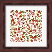 Framed Painted Flowers