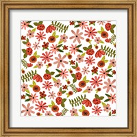 Framed Painted Flowers