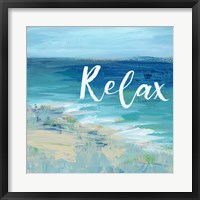 Relax By the Sea Framed Print