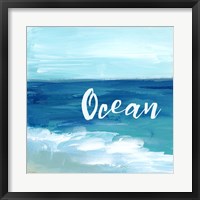 Ocean By the Sea Framed Print