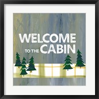 Framed Welcome to the Cabin