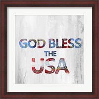 Framed God Bless USA