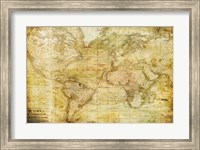 Framed Vintage Map