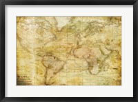 Vintage Map Framed Print