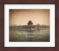 Framed Vintage The Forbidden City in Beijing, China, Asia