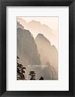 Framed Vintage Mount HuangShan, Yellow Mountains, China, Asia