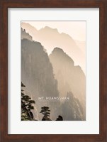 Framed Vintage Mount HuangShan, Yellow Mountains, China, Asia