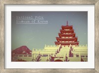 Framed Vintage National Folk Museum of Korea, Asia