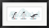 Framed Minimalist Penguin Trio, Boys