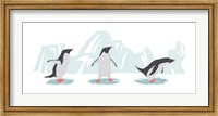 Framed Minimalist Penguin Trio, Boys