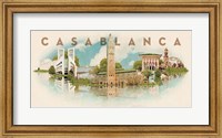 Framed Vintage Casablanca, Morocco, Africa