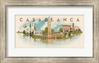 Framed Vintage Casablanca, Morocco, Africa