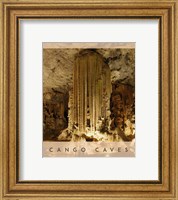 Framed Vintage Cango Caves, Oudtshoorn, South Africa, Africa