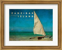 Framed Vintage Zanzibar Island, Tanzania, Africa