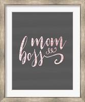 Framed Mom Boss - Pink