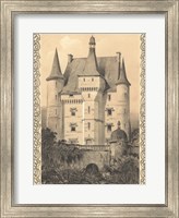 Framed Bordeaux Chateau III