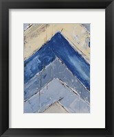 Framed Blue Zag II