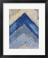 Blue Zag II Framed Print