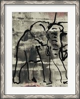 Framed Abstract Elephant I
