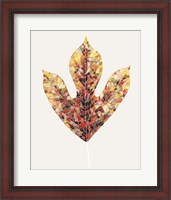Framed Fall Mosaic Leaf II