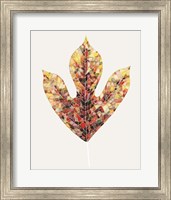 Framed Fall Mosaic Leaf II
