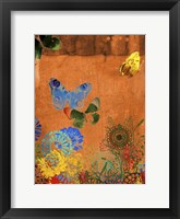Butterfly Panorama Triptych I Framed Print