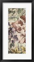 Framed Earthtone Floral Panel II