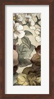 Framed Earthtone Floral Panel III
