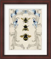 Framed Bees & Filigree I