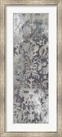 Framed Weathered Damask Panel I