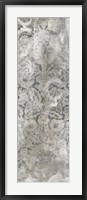 Weathered Damask Panel III Framed Print