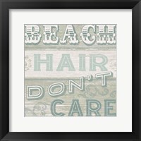 A Little Beachy I Framed Print