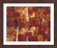Framed Transitional Poppies II