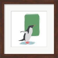 Framed 'Minimalist Penguin, Boys Part I' border=