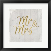 Framed Mr and Mrs